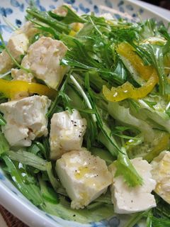 豆腐と季節の野菜サラダ-レシピのメイン写真
