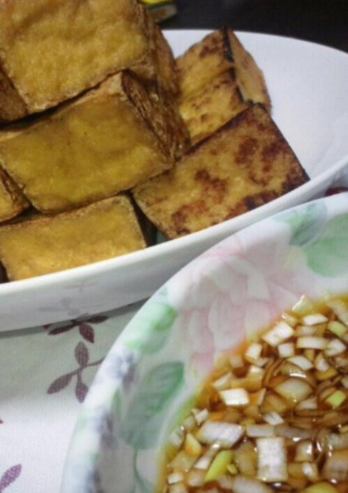 簡単！我が家の厚揚げ焼き☆甘辛ねぎダレで-レシピのメイン写真