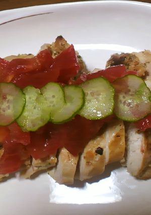 ヘルシー鶏肉のトマト添え-レシピのメイン写真