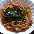 新玉葱と明太子のバター醤油和風パスタ