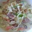 簡単*野菜たっぷりクリームスープパスタ