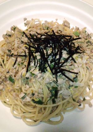 餃子の残りタネで簡単パスタ-レシピのメイン写真