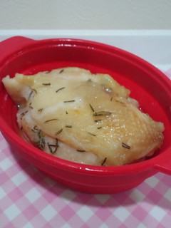 簡単即席☆レンジで鶏ハム風ハーブ蒸し-レシピのメイン写真