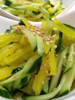 簡単!きゅうりと沢庵のさっぱりサラダ-レシピのメイン写真