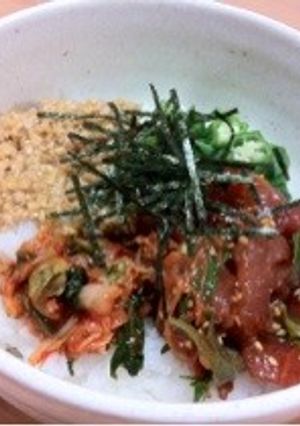韓国風漬けマグロ丼-レシピのメイン写真