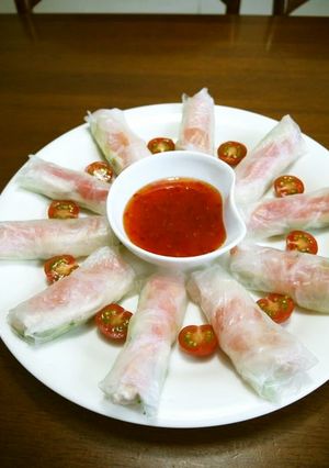 ヘルシー☆鶏むね肉の生春巻き♪-レシピのメイン写真