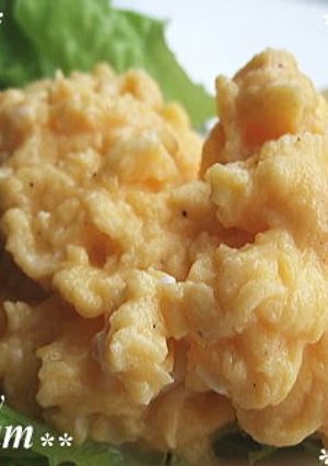 朝食に☆スクランブルエッグ-レシピのメイン写真