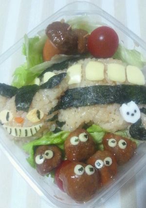 【キャラ弁】ネコバス-レシピのメイン写真