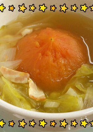 トマト丸ごとコンソメスープ-レシピのメイン写真