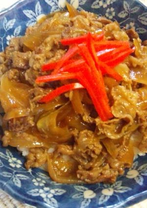 牛バラ肉と玉ネギの牛丼-レシピのメイン写真