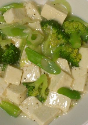 豆腐と塩麹の簡単中華風煮-レシピのメイン写真