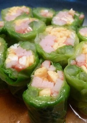 キャベツ巻きの酢の物-レシピのメイン写真