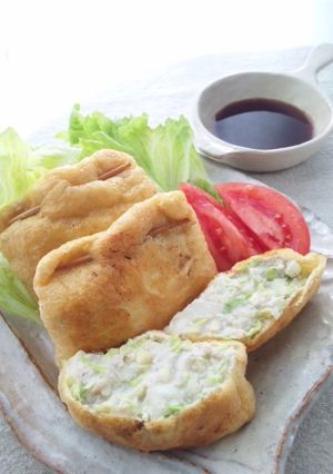 簡単♪ツナ☆豆腐キャベツきんちゃく-レシピのメイン写真
