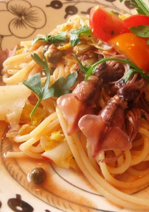 ホタルイカ＆新キャベツのスパゲッティー-レシピのメイン写真