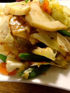 春☆タケノコとスナップえんどうの塩炒め-レシピのメイン写真