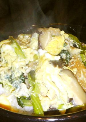 小松菜＆麩丼-レシピのメイン写真