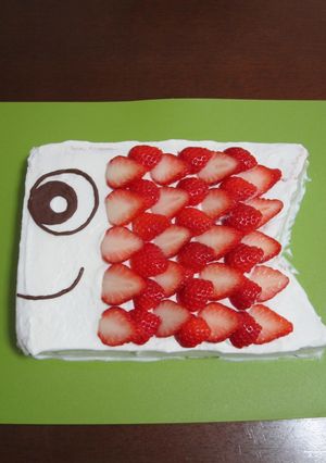 こどもの日♪こいのぼりケーキ☆-レシピのメイン写真