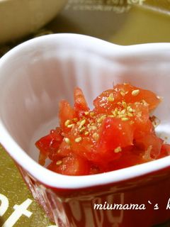 *離乳食中期〜 トマトのおかか和え*-レシピのメイン写真