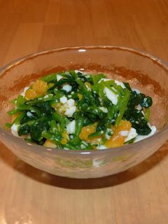 ほうれん草と卵の塩麹あえ-レシピのメイン写真