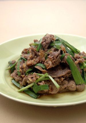 韓国料理ーニラたっぷりのソブルゴギ-レシピのメイン写真
