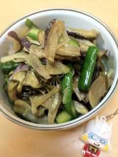 茄子と胡瓜と茗荷の浅漬サラダ-レシピのメイン写真
