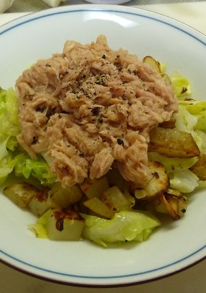 にんにくポテトの☆香ばしツナキャベツ-レシピのメイン写真