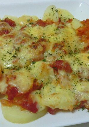 じゃがいものトマトチーズ焼き-レシピのメイン写真
