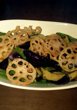 簡単！素揚げ野菜のポン酢掛け-レシピのメイン写真