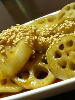 厚切り蓮根の照り焼ききんぴら-レシピのメイン写真
