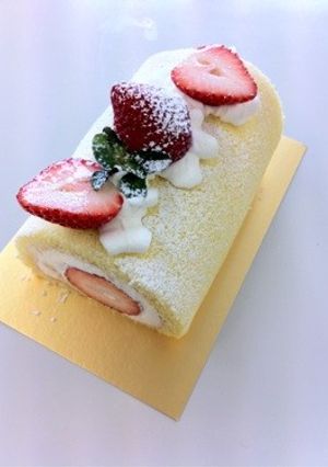 ☆本格派☆苺のロールケーキ☆-レシピのメイン写真