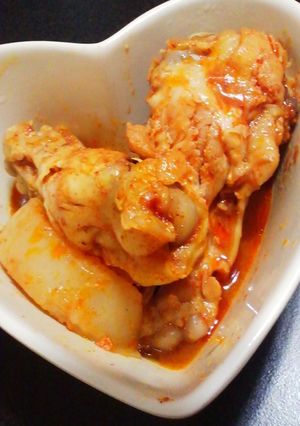 韓国風！炊飯器で手羽元のコチュジャン煮-レシピのメイン写真