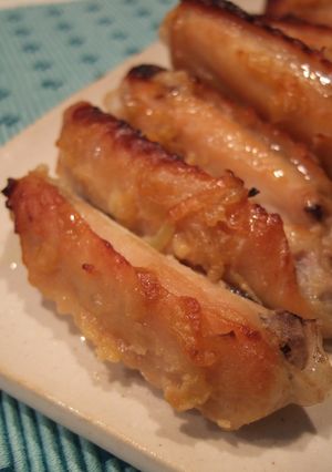 ぬって焼くだけ♥手羽中のネギ味噌焼き-レシピのメイン写真