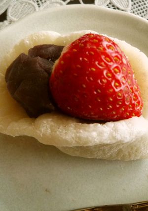 レンジで作るいちご大福-レシピのメイン写真