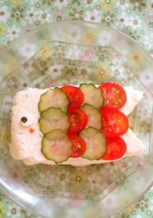 子どもの日に♪ポテトサラダde鯉のぼり-レシピのメイン写真