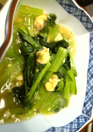 小松菜とあさりの簡単煮-レシピのメイン写真
