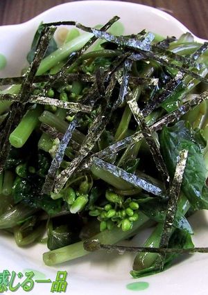 レンジでできる葉わさびのおひたし-レシピのメイン写真