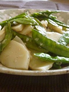 筍と絹さやの塩麹炒め♪シンプル味!-レシピのメイン写真