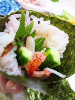 ちらし寿司の素で簡単~☆手巻き寿司-レシピのメイン写真