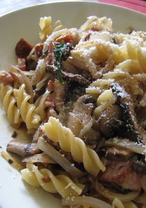 ベーコンとキノコの和風パスタ-レシピのメイン写真