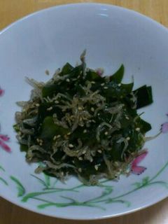 わかめとしらすのごま油炒め-レシピのメイン写真