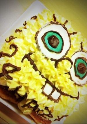 スポンジボブのブルーベリーチーズケーキ-レシピのメイン写真