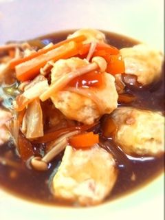 ふわふわ鶏団子の甘酢あん煮込み-レシピのメイン写真