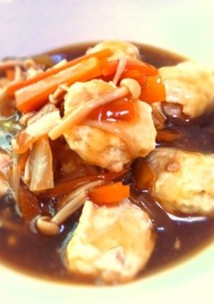 ふわふわ鶏団子の甘酢あん煮込み-レシピのメイン写真