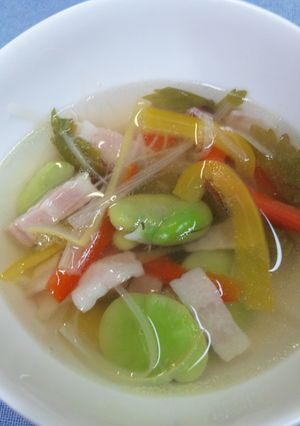 スープ　そら豆スープ！-レシピのメイン写真