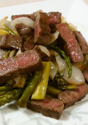 豪華簡単ステーキサラダ-レシピのメイン写真