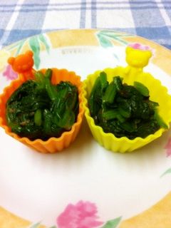 お弁当に♪ほうれん草のおひたし-レシピのメイン写真