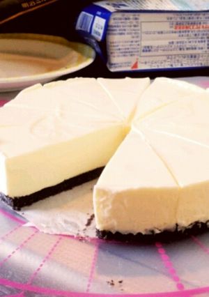 オレオ土台！レアチーズケーキ♬-レシピのメイン写真