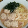 梅ごのみ入り鶏肉団子のうどん