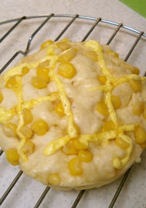 レンジできる簡単！コーンマヨ蒸しパン　-レシピのメイン写真