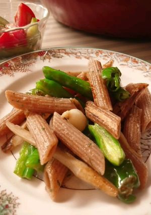 新ごぼうとししとうでペンネ-レシピのメイン写真